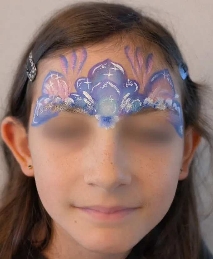 Maquillage artistique fantaisie inspiré de Stitch